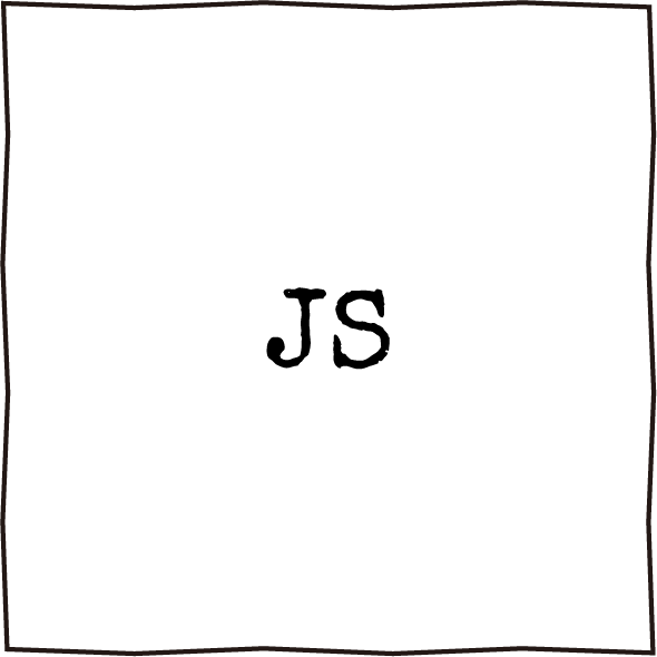 手書きのJSと書いたボックスのイラスト
